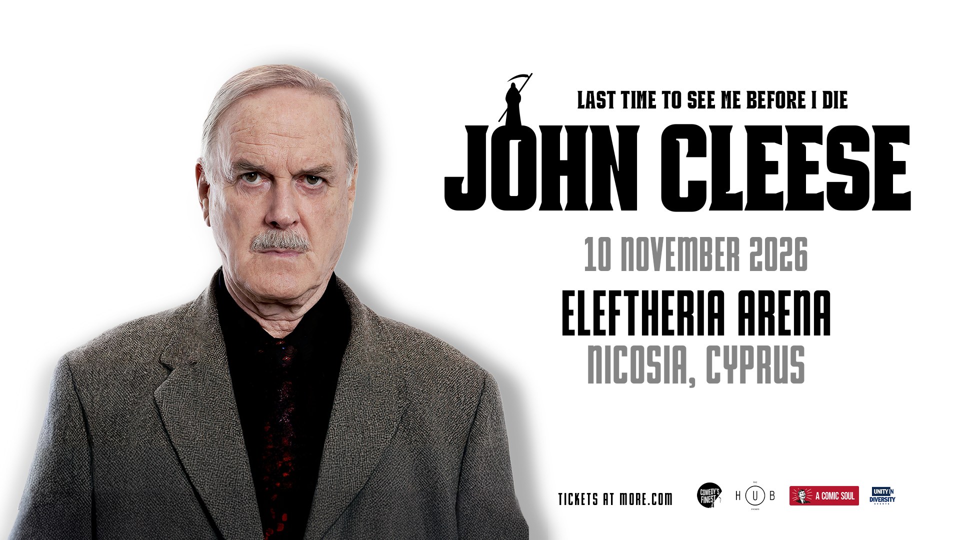 John Cleese — Last Time to See Me Before I Die — official event artwork