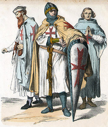 Knights Templar · illustration, 1870
