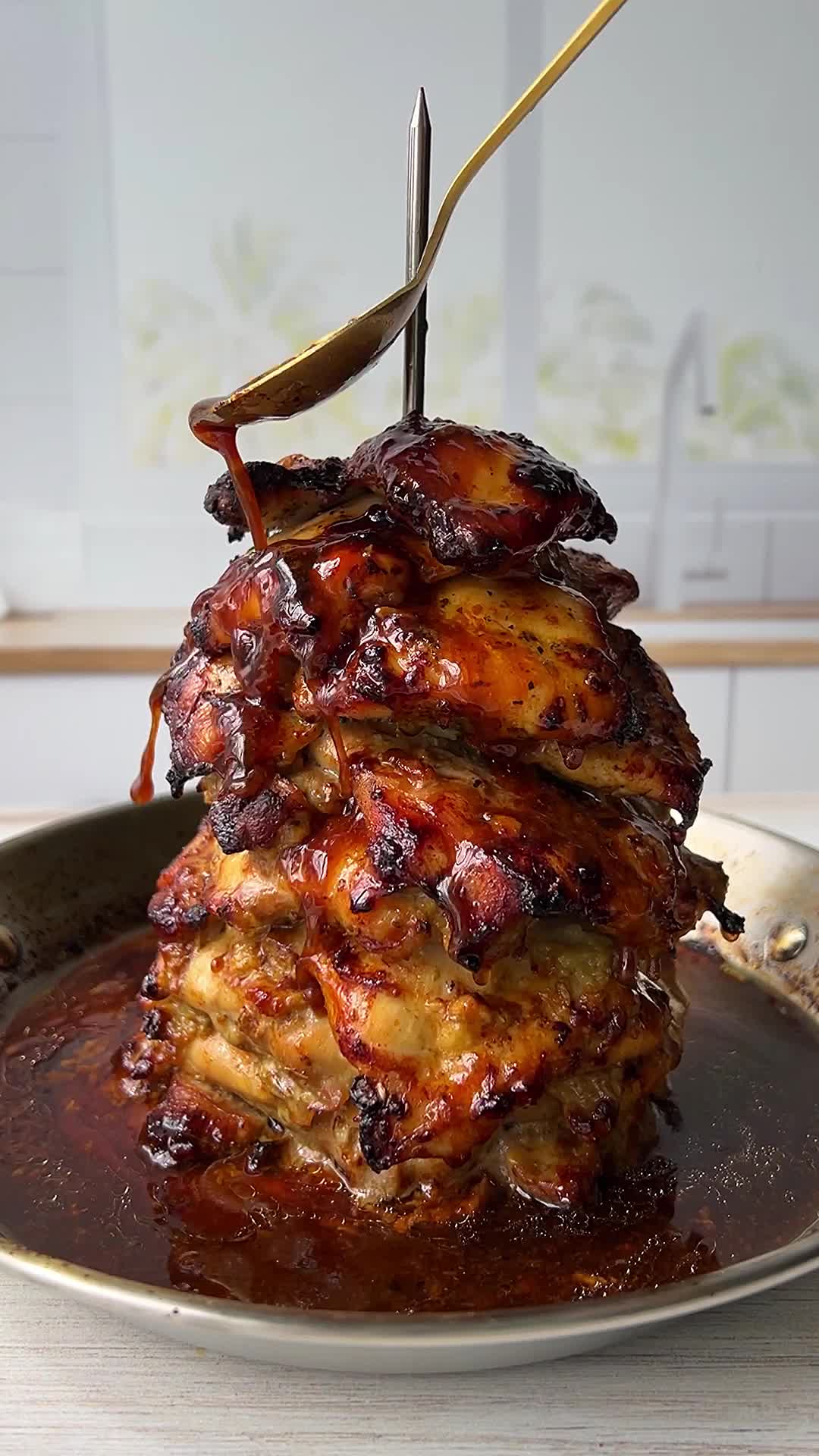 Illustrative grilled meat dish