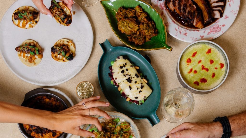Cypriot sharing dishes at Rous in Nicosia